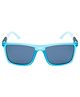 SeeSaw Colour Blocked Polarized & UV Protected Blue Lens Square Sunglasses With Hard Case - Light Blue