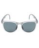 SeeSaw Solid Polarized & UV Protected Blue Lens Cat Eye Sunglasses With Hard Case - Grey