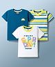 Babyhug Cotton Knit T-Shirts Half Sleeves with Graphics Multi Color 4-5 Years Pack of 3