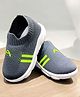 Binos Initial A Designed Slip On Shoes - Dark Grey