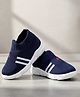 Binos Initial A Designed Slip On Shoes - Navy Blue