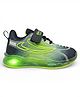 Lil Lollipop Colour Blocked Velcro Closure LED Shoes - Black