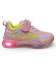 Lil Lollipop Colour Blocked Velcro Closure LED Shoes - Pink