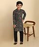 KISAH Cotton Blend Woven Full Sleeves Floral Printed Kurta & Pyjama Set - Multi Colour
