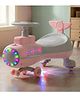 Baybee Zygo Swing Car for Kids | Twister & Manual Push Ride on Baby Car with RGB Light & Music | Magic Car for Kids with 360° Steering & Backrest | Kids Car for 2 - 5 Years Boy Girl (Pink)