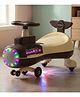 Baybee Zygo Swing Car for Kids | Twister & Manual Push Ride on Baby Car with RGB Light & Music | Magic Car for Kids with 360° Steering & Backrest | Kids Car for 2 - 5 Years Boy Girl (Brown)