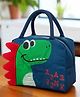 Purple Tots Dino Thermal Insulated Lunch Bag for Kids - Blue