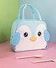 Purple Tots Penguin Thermal Insulated Lunch Bag for Kids - Sky Blue