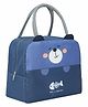 Purple Tots Teddy Bear Thermal Insulated Lunch Bag for Kids  - Blue