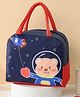 Purple Tots Teddy Space Thermal Insulated Lunch Bag for Kids - Navy Blue