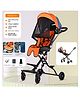 Purple Tots Infant Baby Travel Stroller - Orange & Black