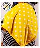 Cocoon Organics Cotton Towel Double Sided Polka Dot Print Highly Absorbant Burp Cloth - White & Yellow