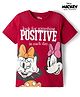 Pine Kids Disney Single Jersey Knit Half Sleeves T-Shirt with  Minnie Mouse & Friends Graphic - Maroon