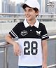 Pine Kids Disney Single Jersey Knit Half Sleeves Polo T-Shirt With Mickey Mouse Graphics - Multicolor