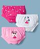 Doodle Poodle 100% Cotton Knit Panties Heart & Fairy Print Pack of 3 - White & Pink