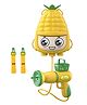 YAMAMA Vegetable Party Corn Water Gun Toy with Backpack Long Range Squirt Gun 1800ml High Capacity - Multicolor