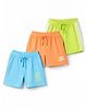 Babyhug Cotton Single Jersey Knit Mid Thigh Shorts With Beach Theme Print Pack of 3 - Multicolor
