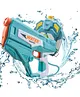 YAMAMA Automatic Water Gun Rechargeable, Long-Range High-Pressure holi water gun for Kids 1350ml Backpack -(Color May Vary)