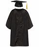 Itsmycostume Full Sleeves Graduation Gown Costume With Cap - Black
