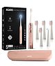 AGARO Cosmic Plus Sonic Electric Toothbrush for Adults with 5 Modes, 5 Brush Heads, Interdental Head, Carry Case and USB Rechargeable, 25 Days Backup - Rosegold