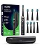 AGARO Cosmic Max Sonic Electric Toothbrush for Adults with 5 Modes, 7 Brush Heads, Interdental Head and USB Rechargeable with 25 Days Backup - Black