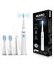 AGARO Cosmic Lite Sonic Electric Toothbrush for Adults with 6 Modes, 3 Brush Heads, Interdental Head and USB Rechargeable with 25 Days Backup - White