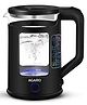 AGARO Galaxy 1.5L Electric Kettle with Keep Warm Function, Double Wall Glass & Plastic Body, Bicolor LED, Auto Shut-Off & Boil Dry Protection - Black