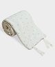 Mi Arcus Baby Muslin Crib Bumper Pads Set  Soft, Breathable Cot Side Protectors with Tie Straps- Off White