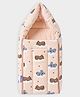 Mi Arcus Printed Cotton Lightweight Baby Carry Nest- Peach