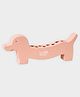 Mi Arcus Pup Design Wooden Pen Stand- Peach