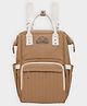 Mi Arcus Solid Design Maternity Diaper Bag with Zip Closure,Backpack, Includes Diaper Changing Sheet for Travel- Brown