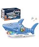 ARCADE TOYS Musical Big Shark Toy with Light and Music Animal Simulation Model Bump and Go Action Toy for Kids (Colour may vary)