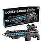 ARCADE TOYS ABS Black Toy Gun with Musical -Double Barrel Gun Electric Gun with Laser Light (colour may vary)