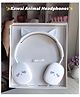 ARCADE TOYS Cat Earphone for Kids,Stylish Headphones for Girls Boys, Birthday Gift for Girls - White