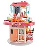 Ji and Ja Toys Kitchen Set for Kids Girls Big Cooking Set Light and Sound Pretend Play Toy Battery Operated with Accessories