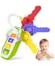 NEGOCIO Car Keys Teething Toys for Baby Key Teether Infant Chew Toy ,sensory Learning & Fine Motor Skills Baby Toys with Music & Lights, Toddlers Educational Toys -Pack of 1 - Green
