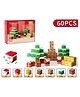 NEGOCIO 60 Pcs Christmas magnetic building cube new design magnetic building block rod magnet children's educational toy - PACK OF 1