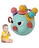 NEGOCIO Baby Colorful Tag Ball Soft Plush Rattle Ball Grasping Ball for Early Educational, Stuffed Animal Multi Sensory Toy for Baby Kids Toddlers Infants- PACK OF 1 - BLUE