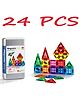 NEGOCIO 24 Pcs Magnet Tiles Building Blocks for Kids Magnetic Educational Learning STEM- PACK OF 1 - COLOR MAY VARY