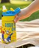 Disney by Gluman Maho Stainless Steel Water Bottle Easy Carry, Leak Proof Straw, Vacuum Insulated With Mickey Print 300 ml - Yellow