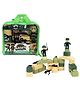 Sanjary Little Army Building Blocks Toy Set With Soldiers Accessories Carry Bag Creative Kids Military Play Gift Set 36 Pieces color design may vary