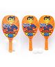 Sanjary Kids Super Hero Beach Racket Set With Two Plastic Bats And Balls Outdoor Fun Toy Gift For Children Summer Play color design may vary