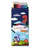 Smily Kiddos Erasable Plastic Color Pencils  Pack of 12