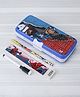 Marvel by SKI Captain America Xylo Pencil Box with Interactive Whiteboard, Marker & Timetable - Blue