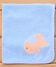 Child World Terry Knit Unisex Hand & Face Towels With Orange Elephant Print L 45 x B 45 cm - Blue