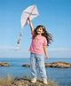 Somersault Cotton Knit Half Sleeves See The Good Text Printed Tee & Jeans Set - Pink & Blue