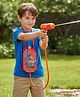 Super Man Back Carry Holi Water Gun with 1.5 Liter Tank - Red| Powerful Spray| Water Blaster| Comfortable Strap Design| Outdoor Water Toy| Kids Festival Gifting
