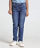 Under Fourteen Only Heart Patch Detailed Washed Jeans - Blue