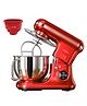 INALSA Professional Stand Mixer-Heavy Duty 1600 Watt Pure Copper Motor| 5.4L SS Bowl & 4.8 L Bowl|Touch Control with Digital Display|Includes Whisking Cone, Mixing Beater & Dough Hook, MixMaster Touch