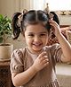 Aye Candy Bow Designed Hair Clips - Gold